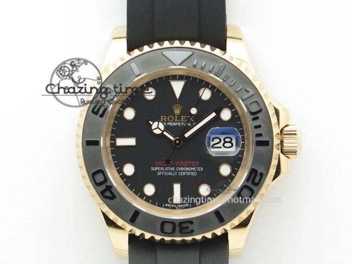 5GF Black Black Best SA3135 Cream Ceramic Dial Submariner on 40mm Strap Rubber Edition 1224